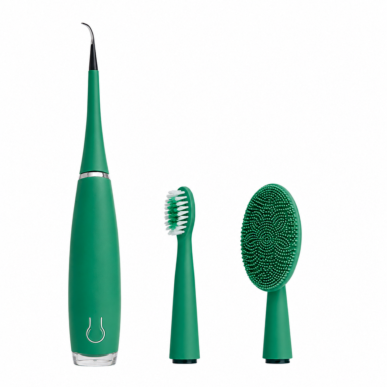 3 in 1 Dental And Face Cleaner & Scrubber Electric Toothbrush (Green)