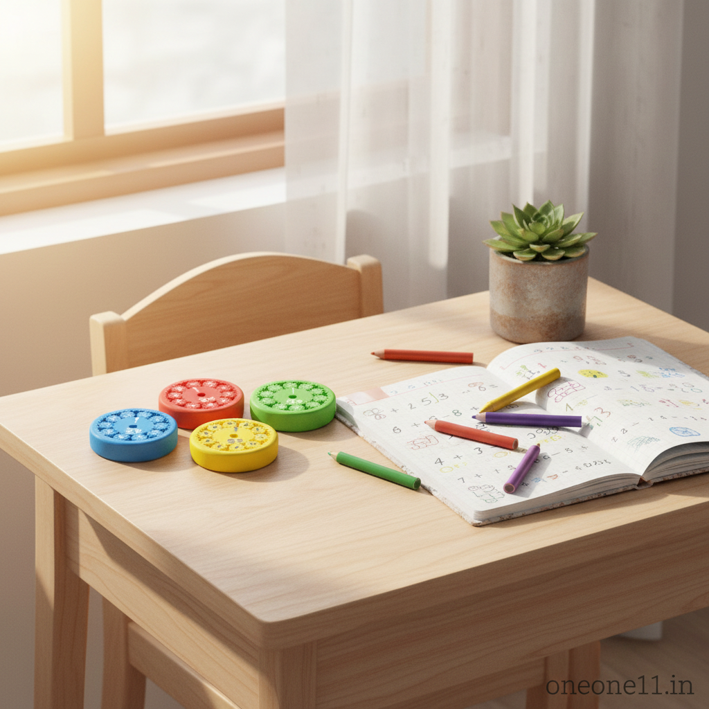Math Fidget Counting Wheel