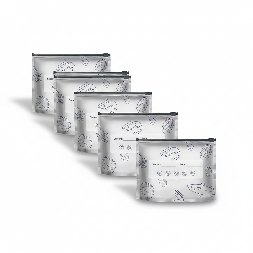 Reusable Foil Zip Lock Vacuum Food Storage Bag(Pack of 20)