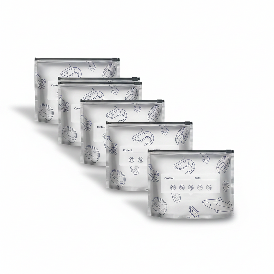 Reusable Foil Zip Lock Vacuum Food Storage Bag(Pack of 20)