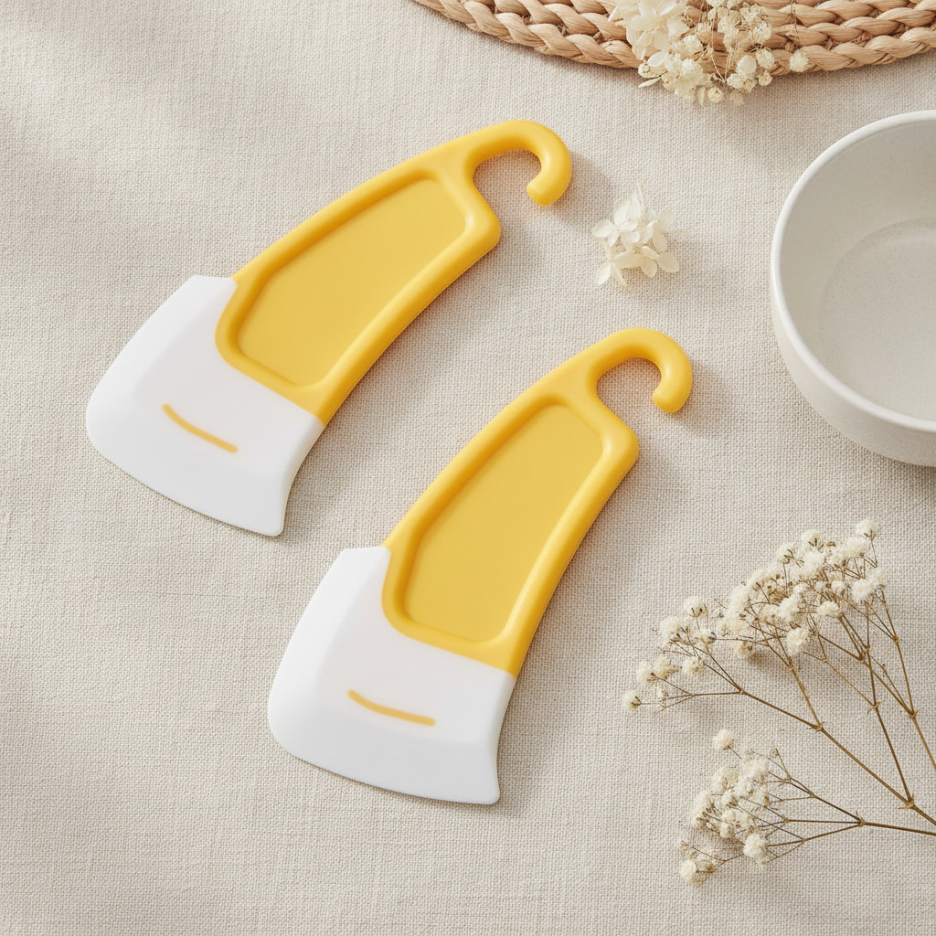Small Silicone Pan Scraper | Silicone Dish Cleaning Scraper