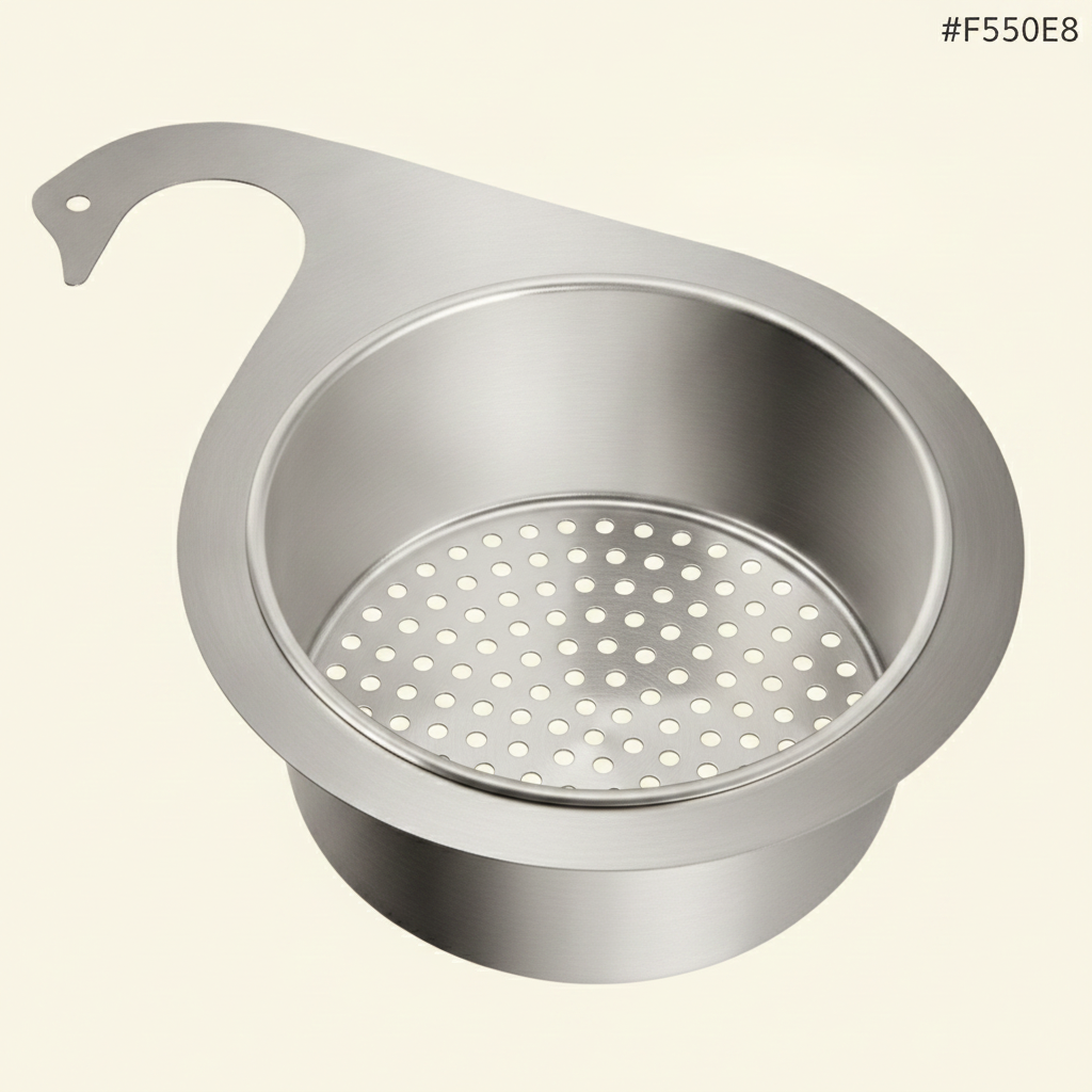 Stainless Steel Swan Sink Strainer Basket(Pack of 2)
