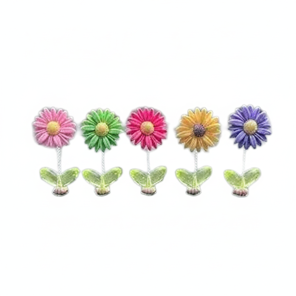 Sunflower Car Dashboard Decor Set of 5