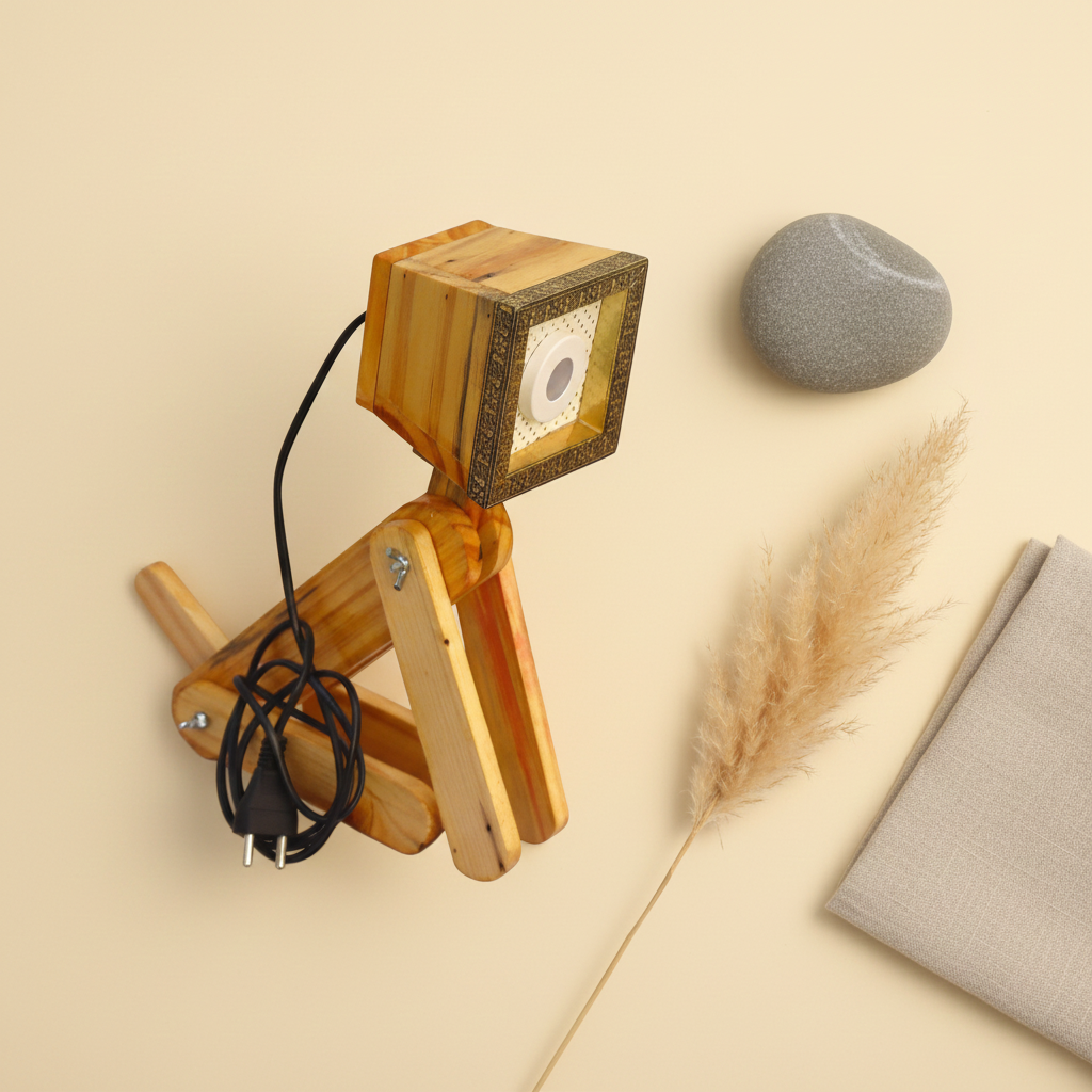 Unique Wooden Decorative Lamp