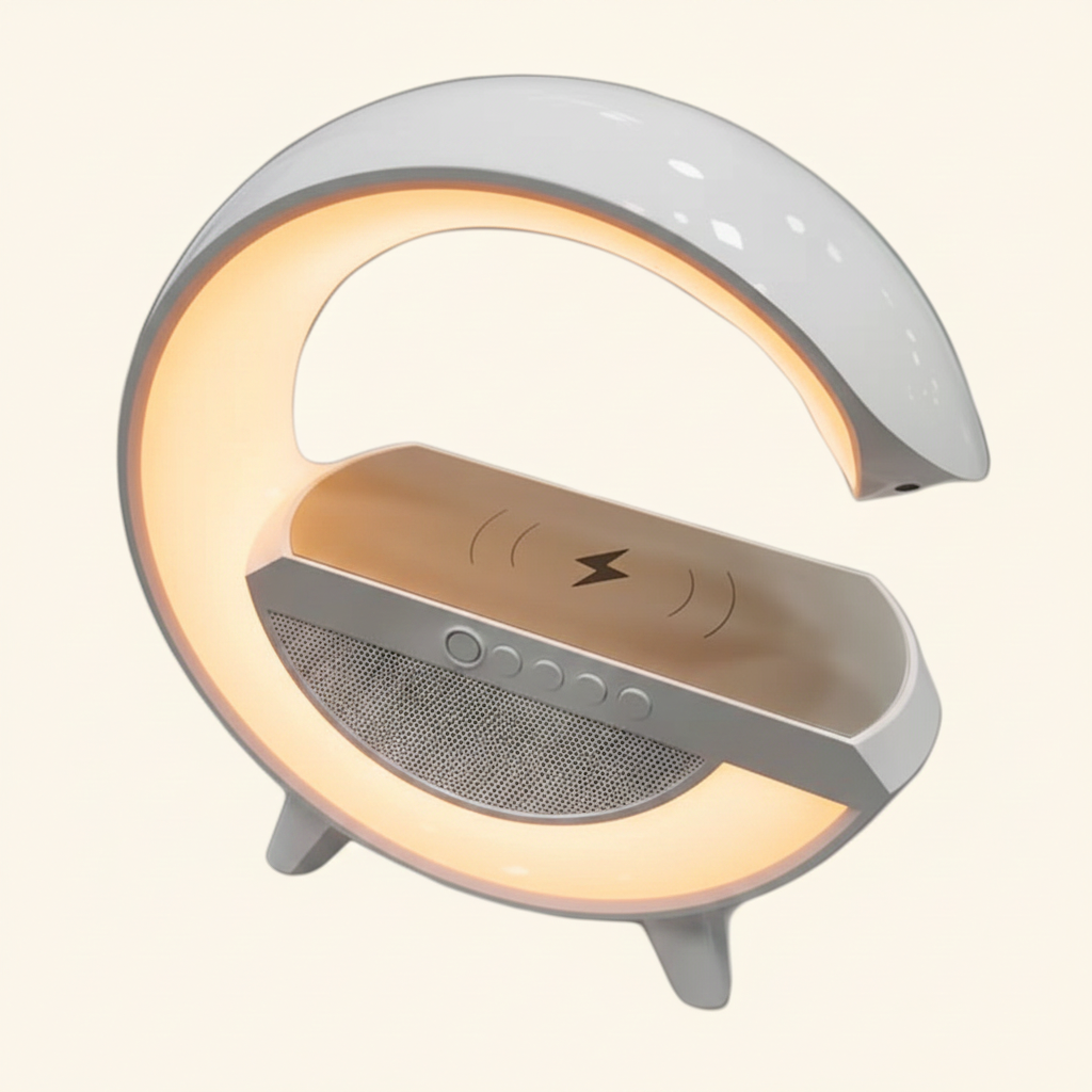 Wireless Charging Atmosphere Lamp with Bluetooth Speaker
