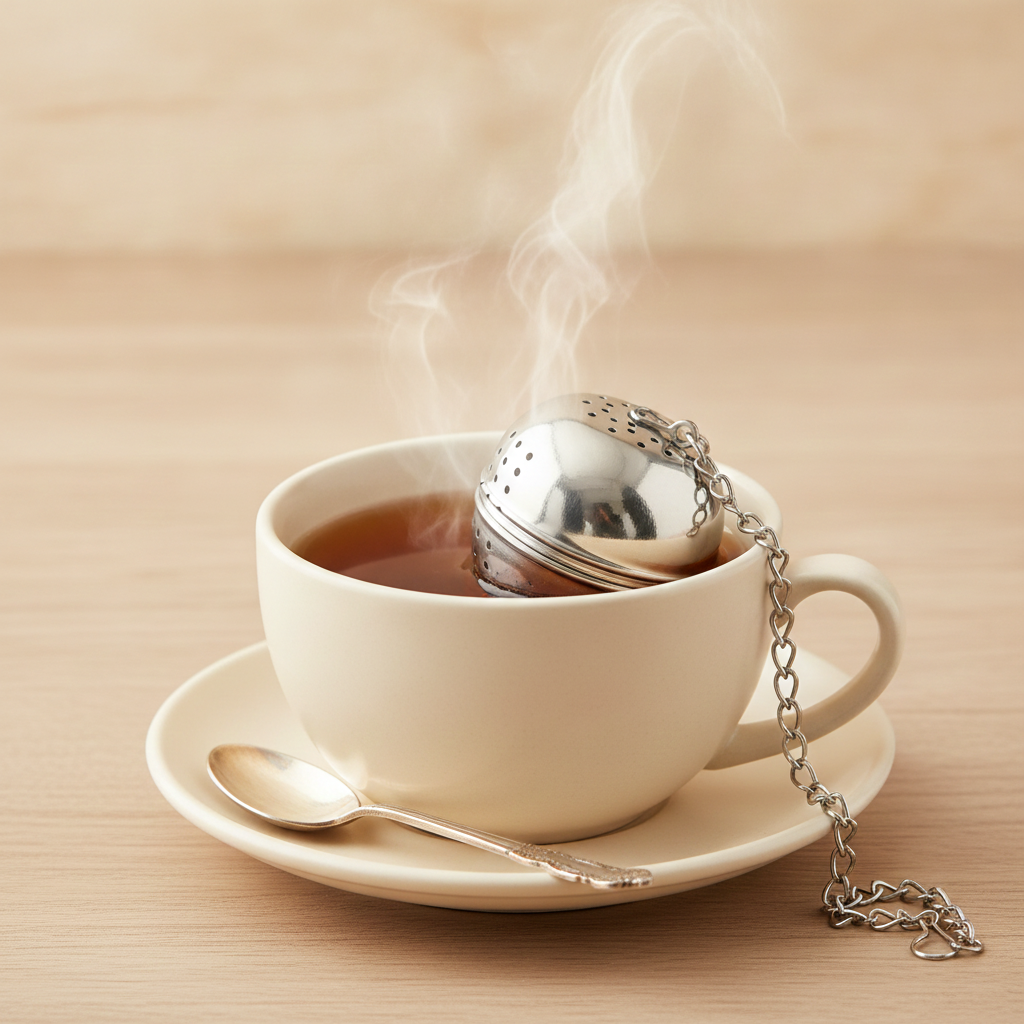 Stainless Steel Tea Infuser Ball with Chain Hook