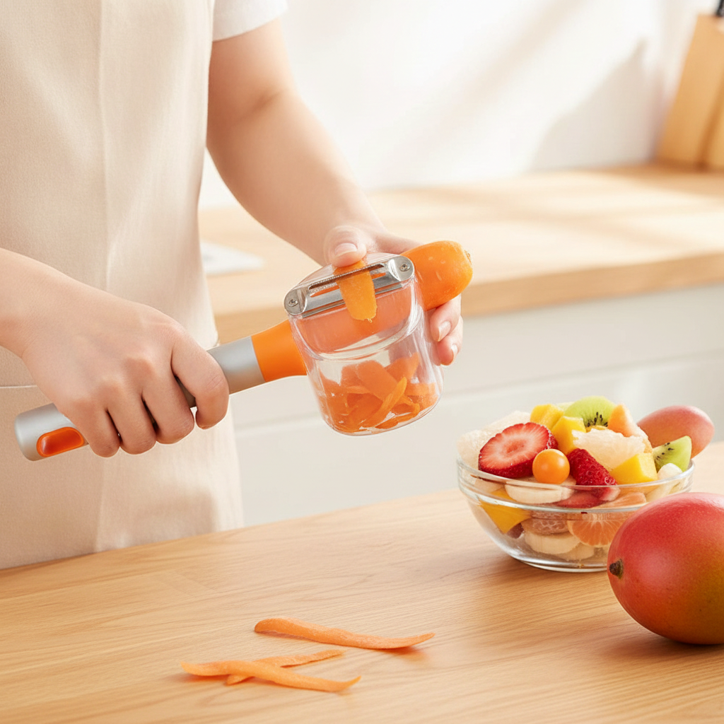 Vegetable Peeler with Container