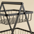 2-Tier Fruit Basket with Handle