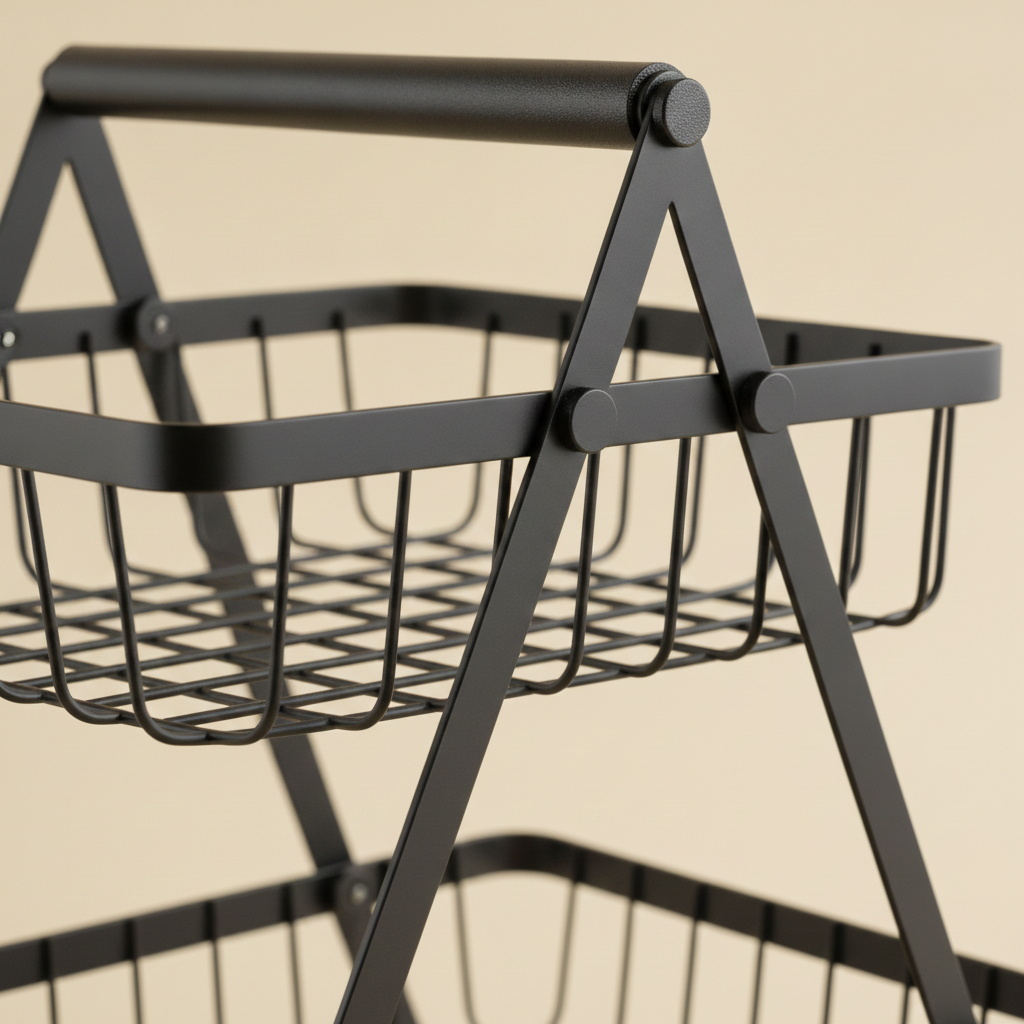 2-Tier Fruit Basket with Handle
