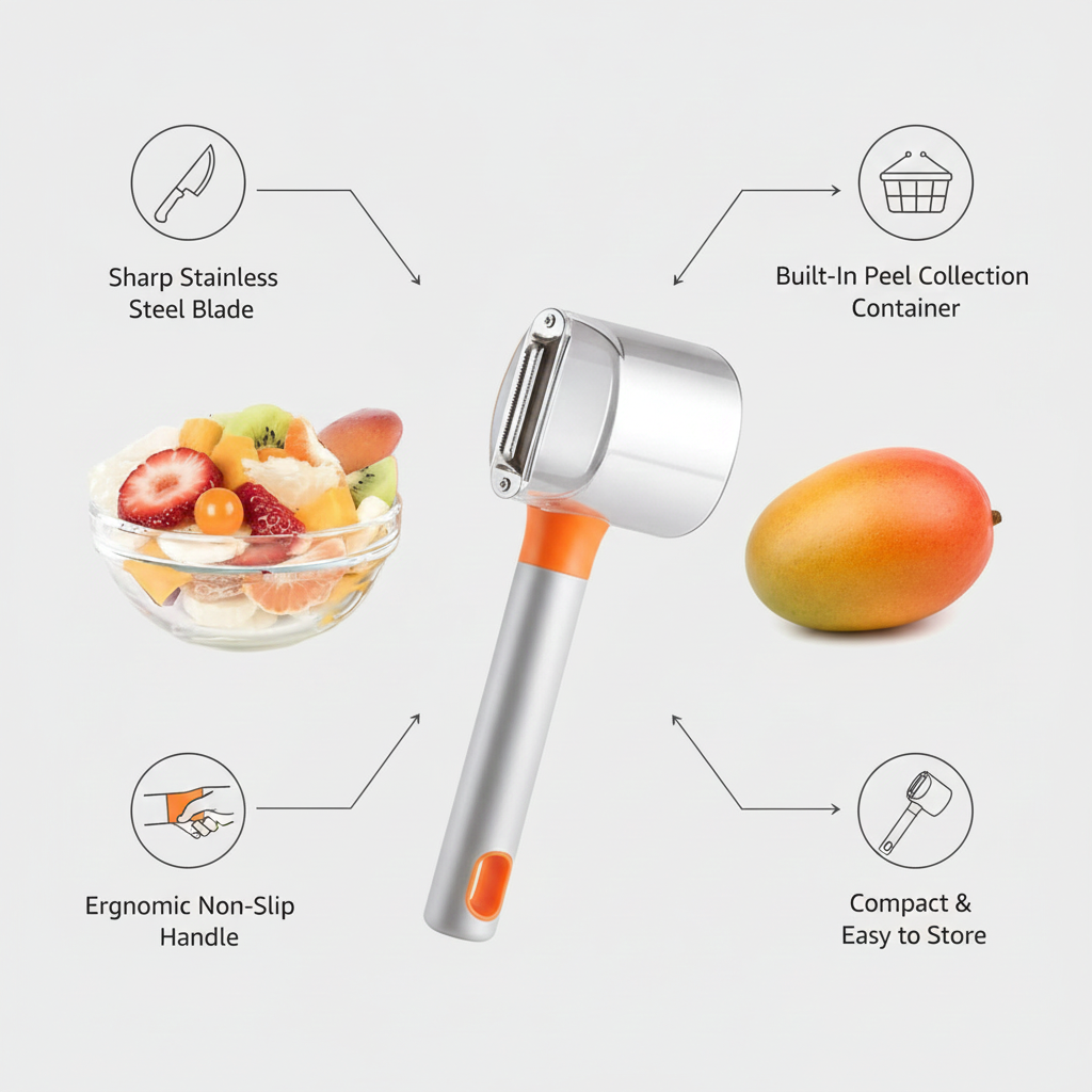 Vegetable Peeler with Container