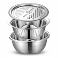 3-in-1 Vegetable Cutter with Drain Basket