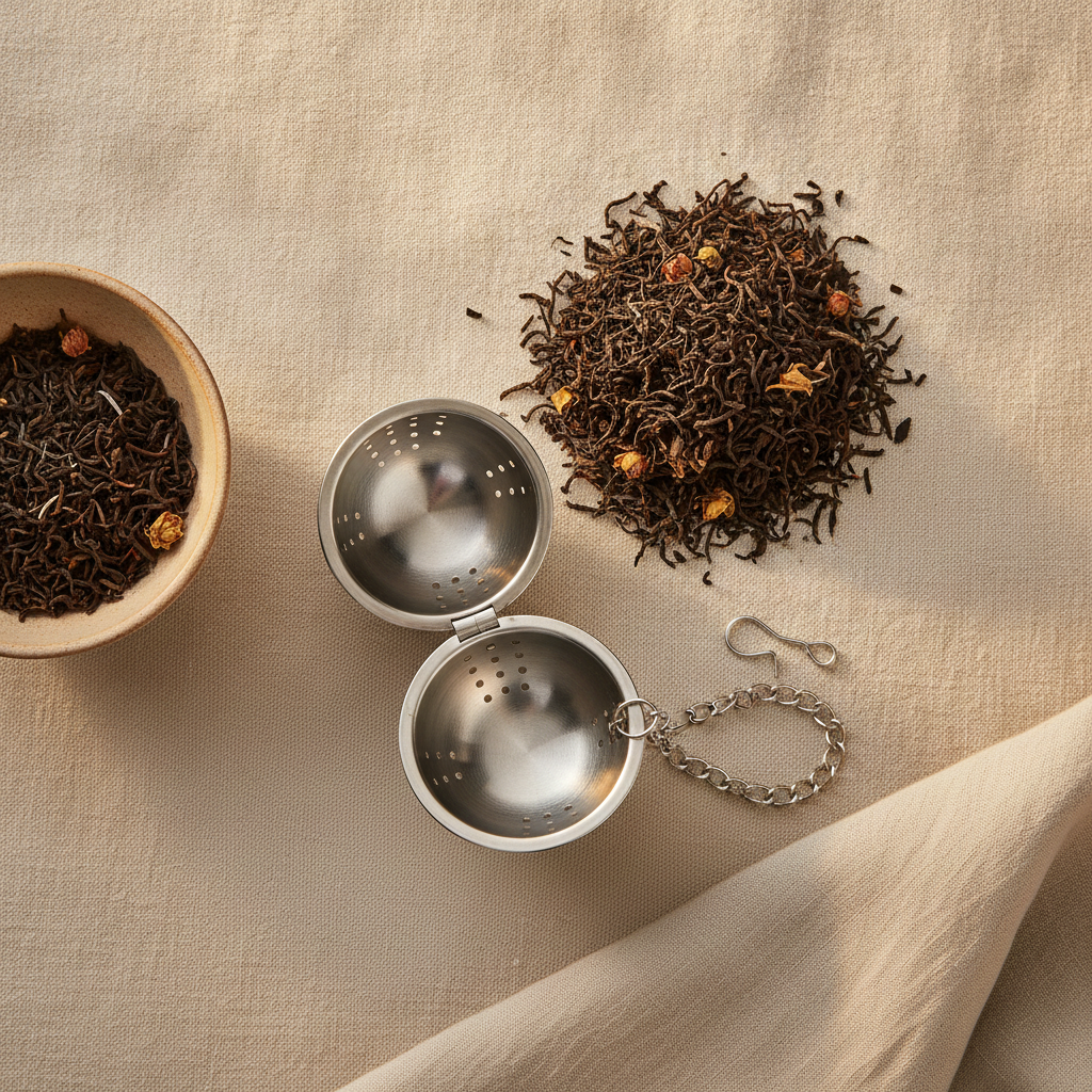 Stainless Steel Tea Infuser Ball with Chain Hook