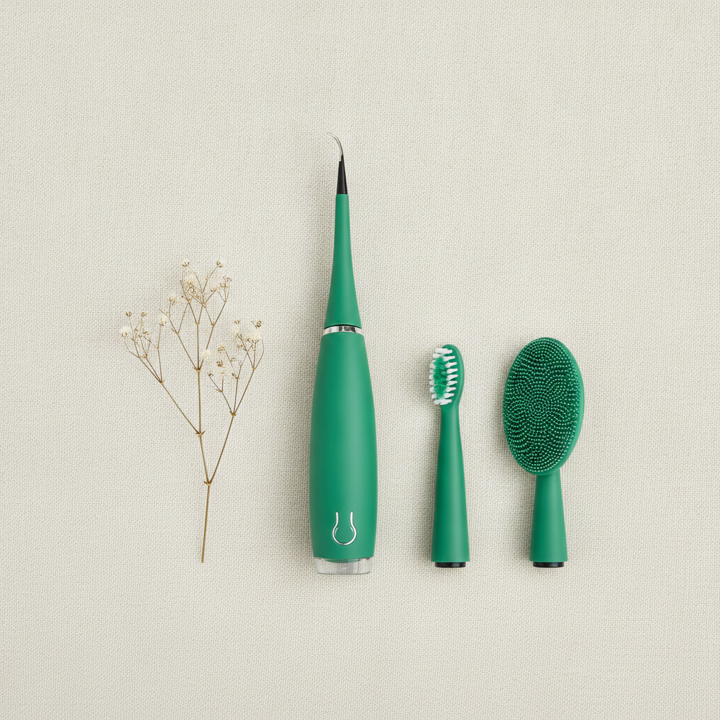3 in 1 Dental And Face Cleaner & Scrubber Electric Toothbrush (Green)