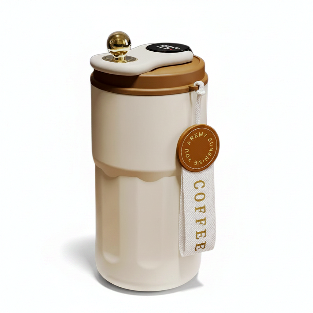 Stainless Steel Hot and Cold Vacuum Insulated Temperature Display Coffee Mug