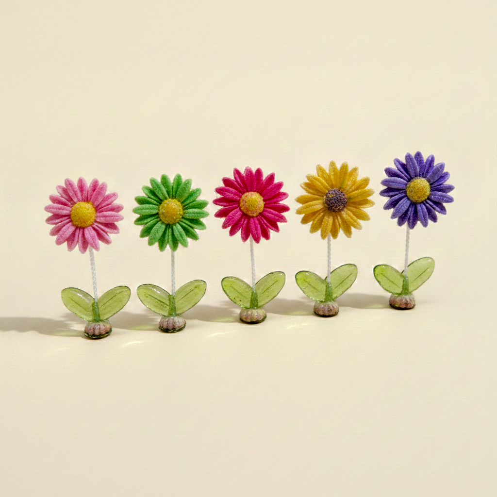 Sunflower Car Dashboard Decor Set of 5