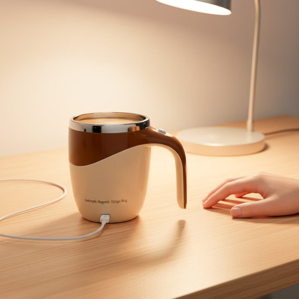 Automatic Magnetic Stirring Coffee Mug