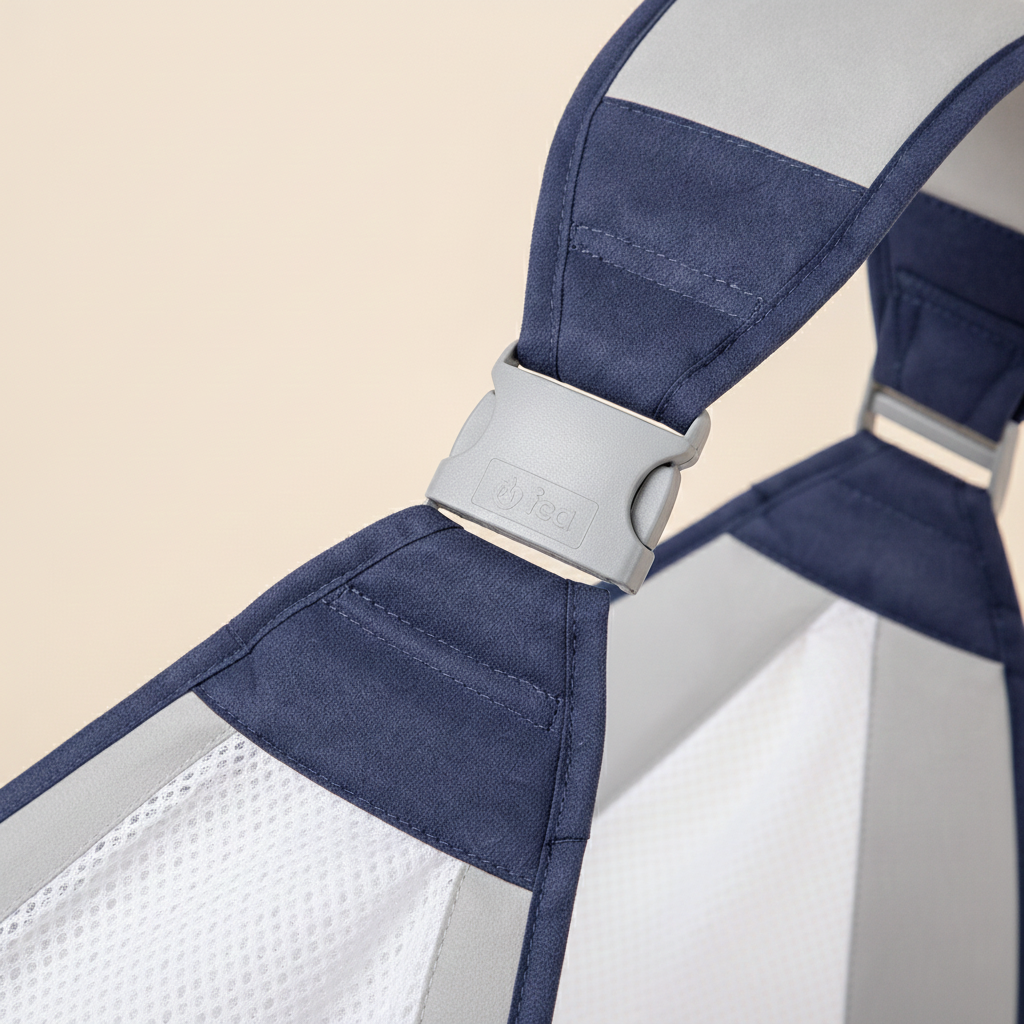 Baby Sling Carrier Adjustable Baby Holder Carrier Baby Half Wrapped Sling Hip Carrier Breathable Cotton Mesh Fabric for Newborn