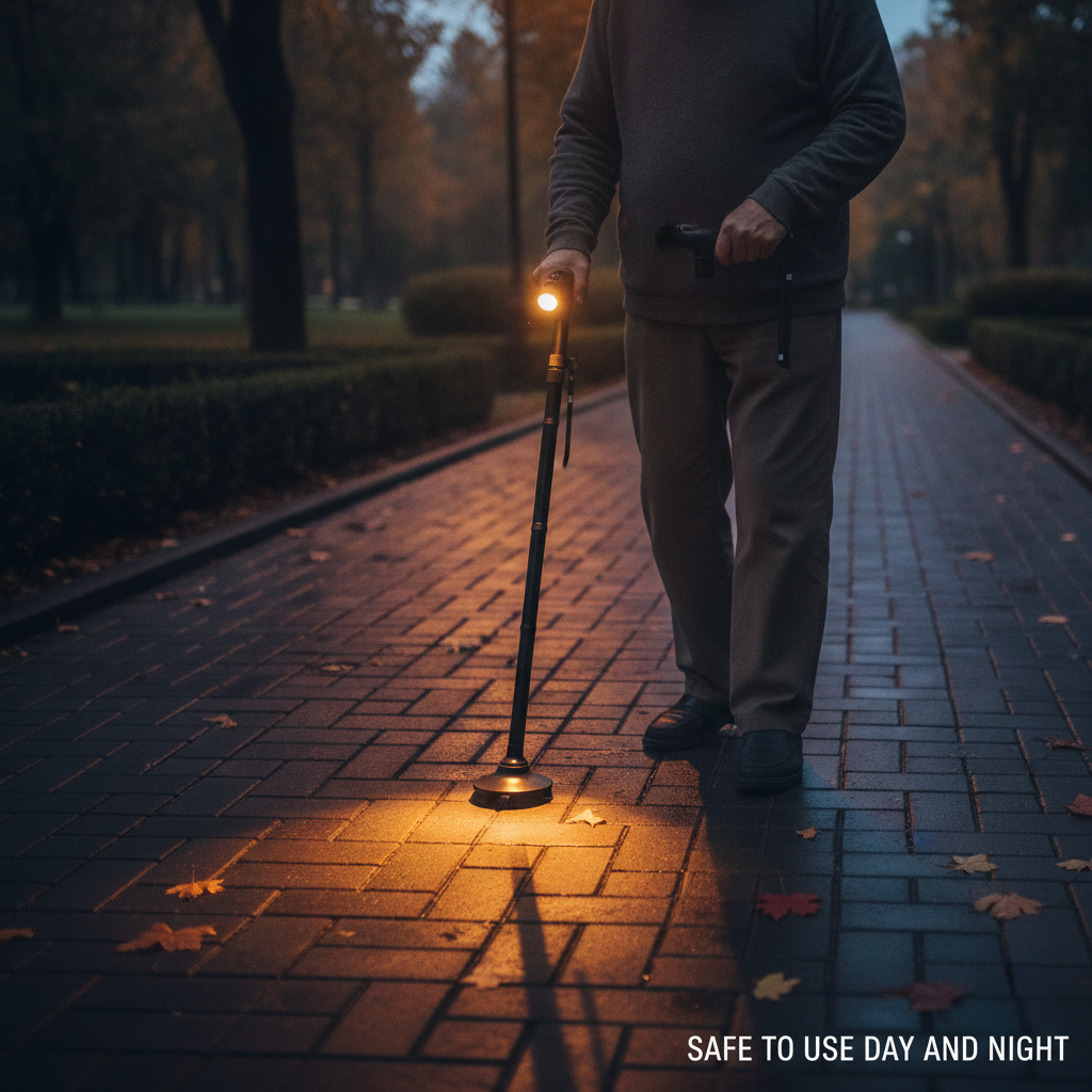 Walking Stick Collapsible with Led Light