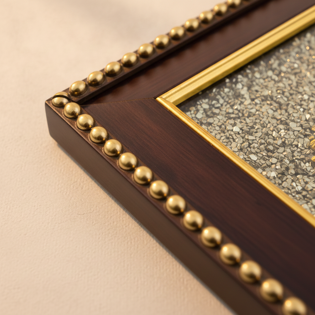 7 Horses on Raw Pyrite Frame – Vastu Seven Horses Wall Decor with Natural Pyrite Stone