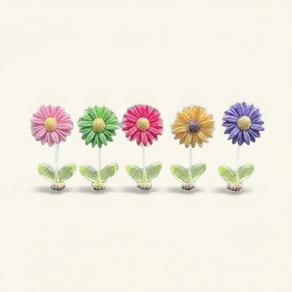 Sunflower Car Dashboard Decor Set of 5