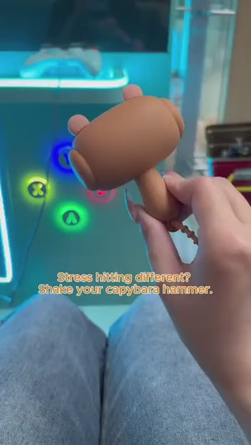 Cute Animal Character Hammer Toy with Wrist Strap